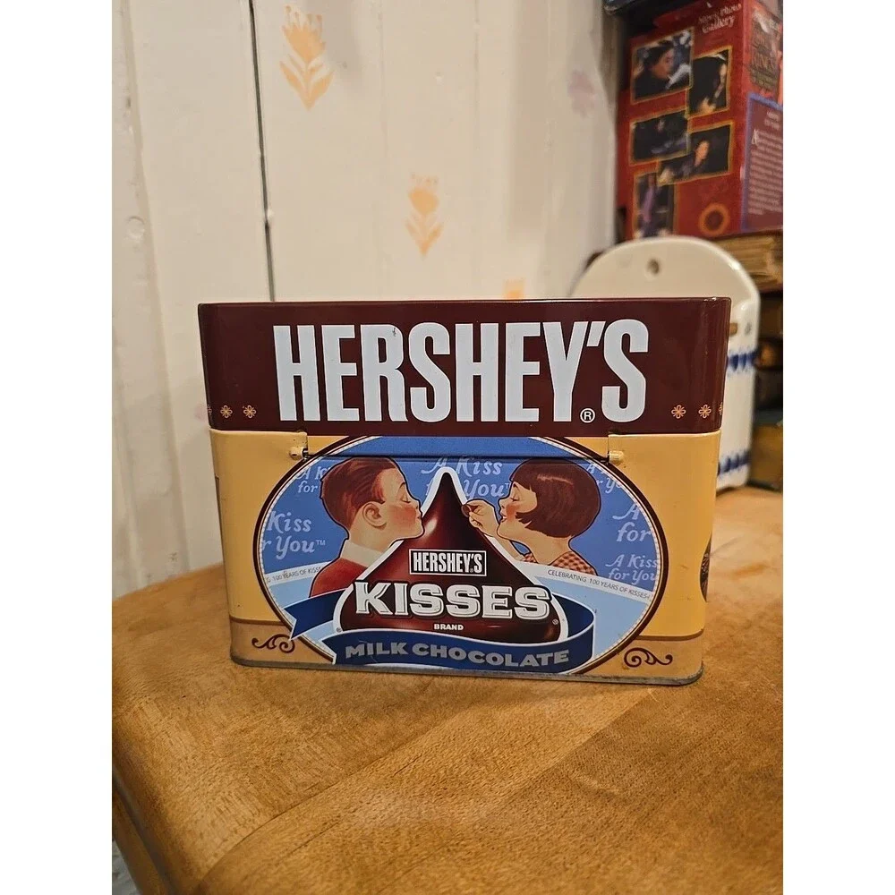 Hershey's Chocolate Keepsake Tin Recipe Box With Recipe Cards Collectible 2007